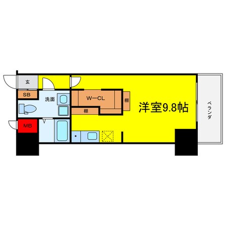 コンフォートレジデンス御堂筋本町の物件間取画像